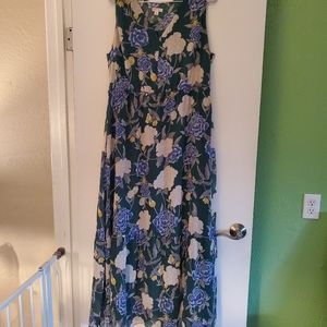 Merona XL floral maxi dress